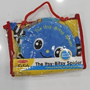 Melissa & Doug Itsy-Bitsy Spider Cloth Book - Blue and Red